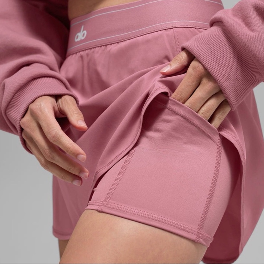 Alo match point skirt pink wild rose